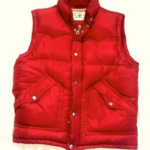 True Religion Red Puffy Vest